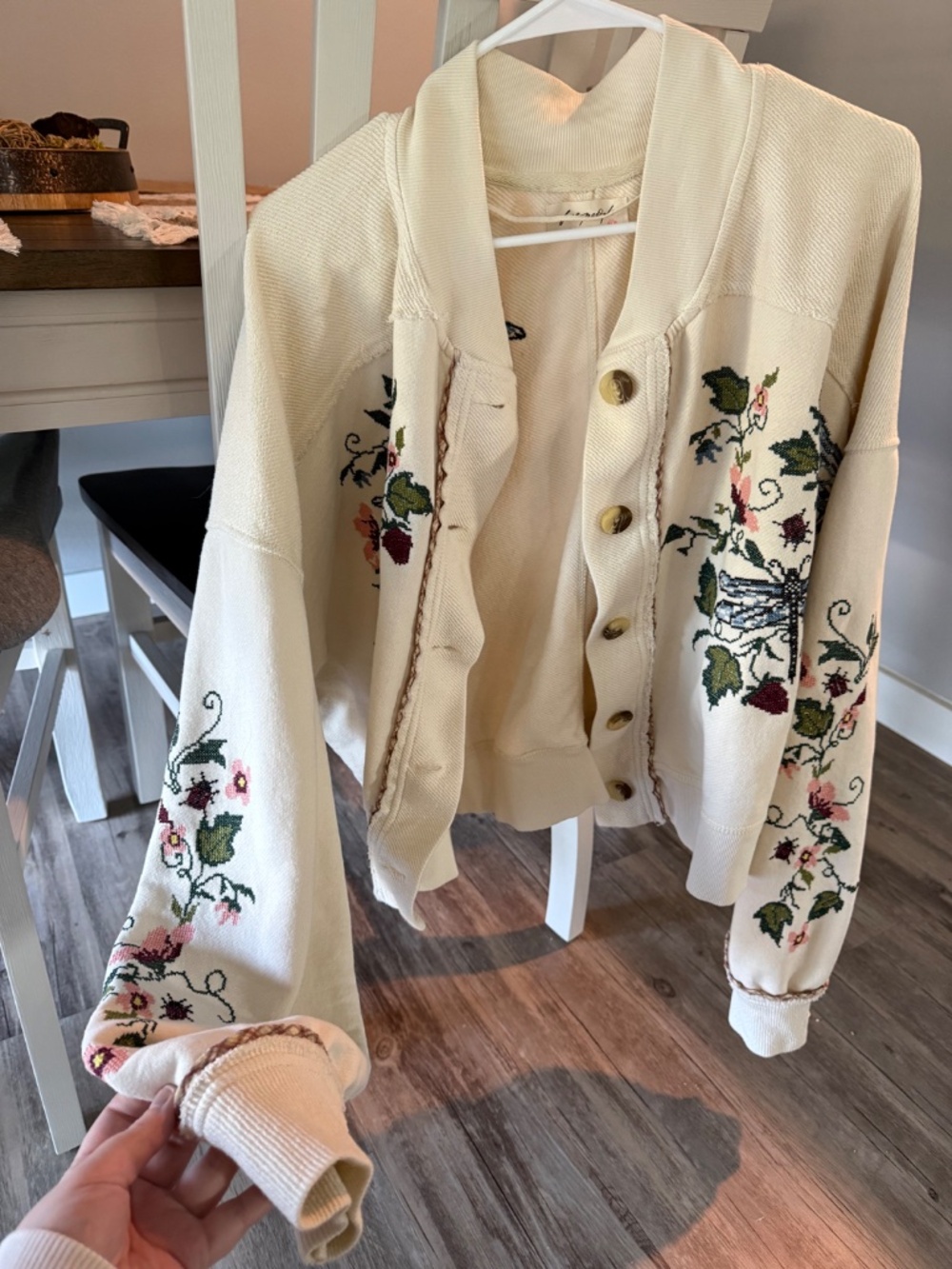 Free People Marjorie Cardigan Sweatshirt - Picture 4 of 11